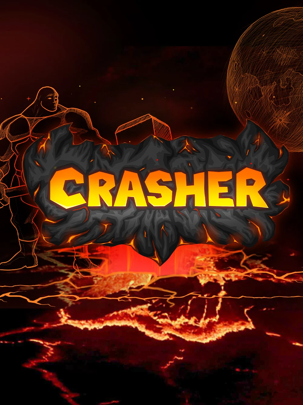 Juego crash con multiplicadores, riesgo alto y look neon
