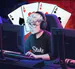 Tarjeta de esports o streamer con estilo competitivo y moderno